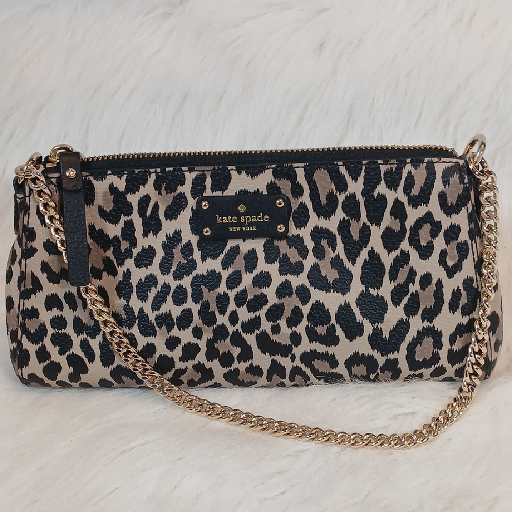 Kate Spade Leopard Print Handheld/Shoulder Bag